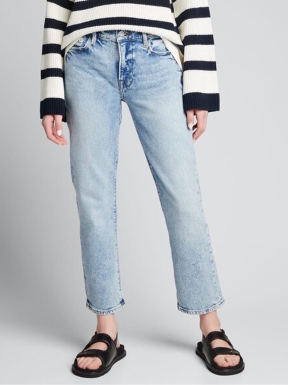 Frame Denim NWT Le High Straight Jeans Sz 29 Lombard Style LHST118 Retro Cropped